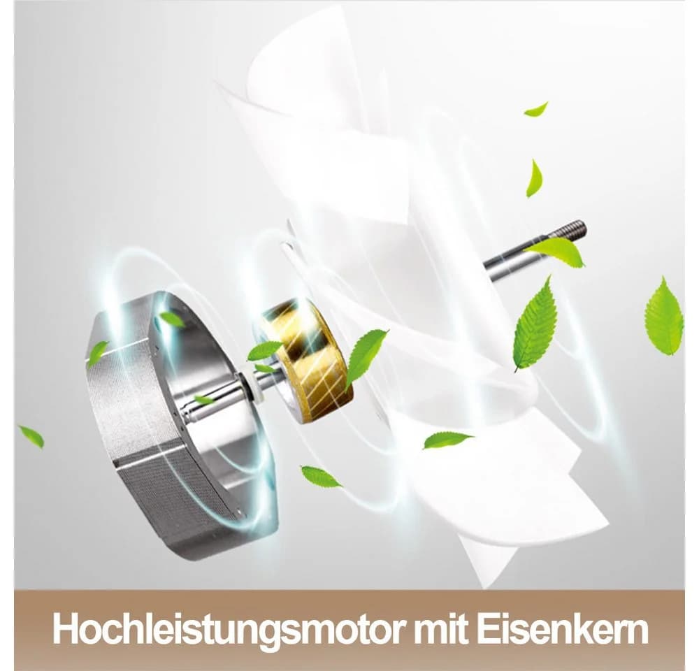 Clanmacy Wandventilator Badlüfter 100/150mm Weiß Mit Rückflussleitblech - Bild 4