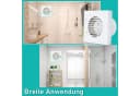 Clanmacy Wandventilator Badlüfter 100/150mm Weiß Mit Rückflussleitblech Bild 5