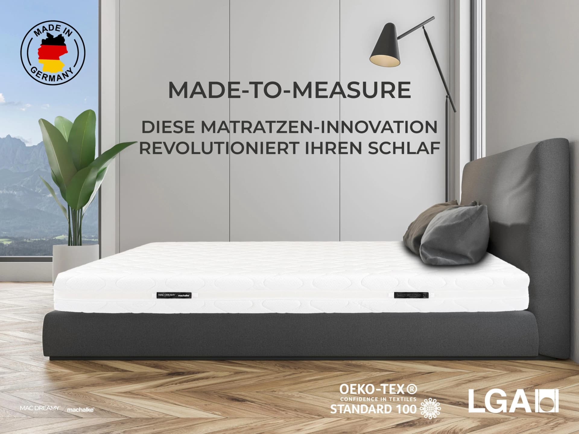 MACHALKE Mac Dreamy de Luxe Kaltschaummatratze Weiß Wendematratze