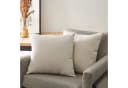 Interior by Hakito Dekokissen 2er Set Beige Polyester Kissenbezug mit Füllung Bild 1