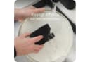blackswedenhome Geschirrschwamm 12er Set Schwarz PU-Schaum Scheuervlies Bild 4
