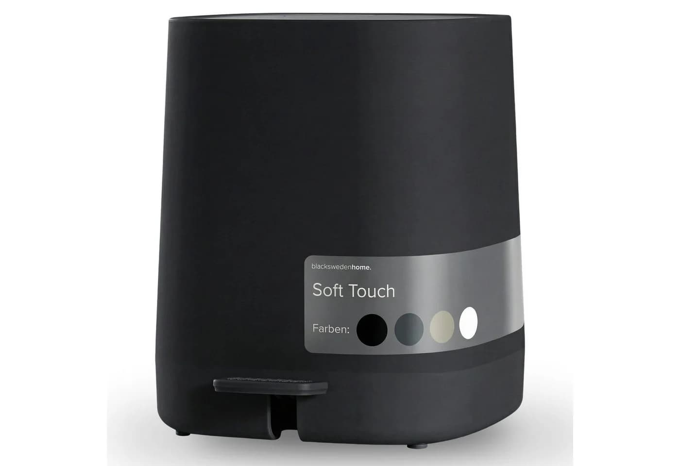 blackswedenhome Mülleimer Bad 5L Schwarz Softclose - Bild 2