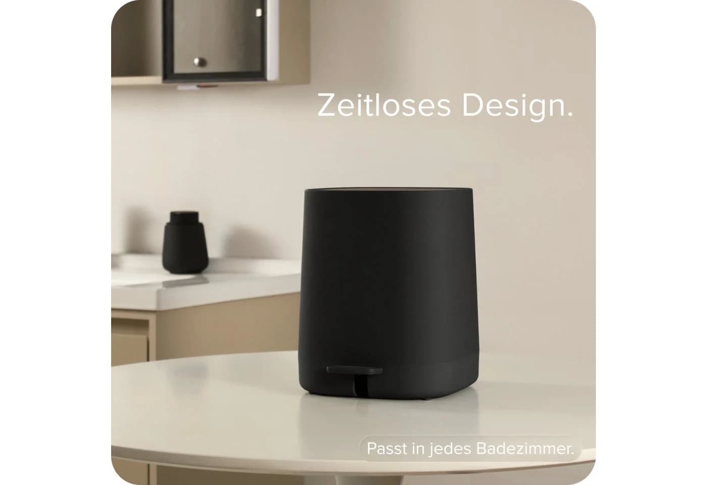 blackswedenhome Mülleimer Bad 5L Schwarz Softclose - Bild 4