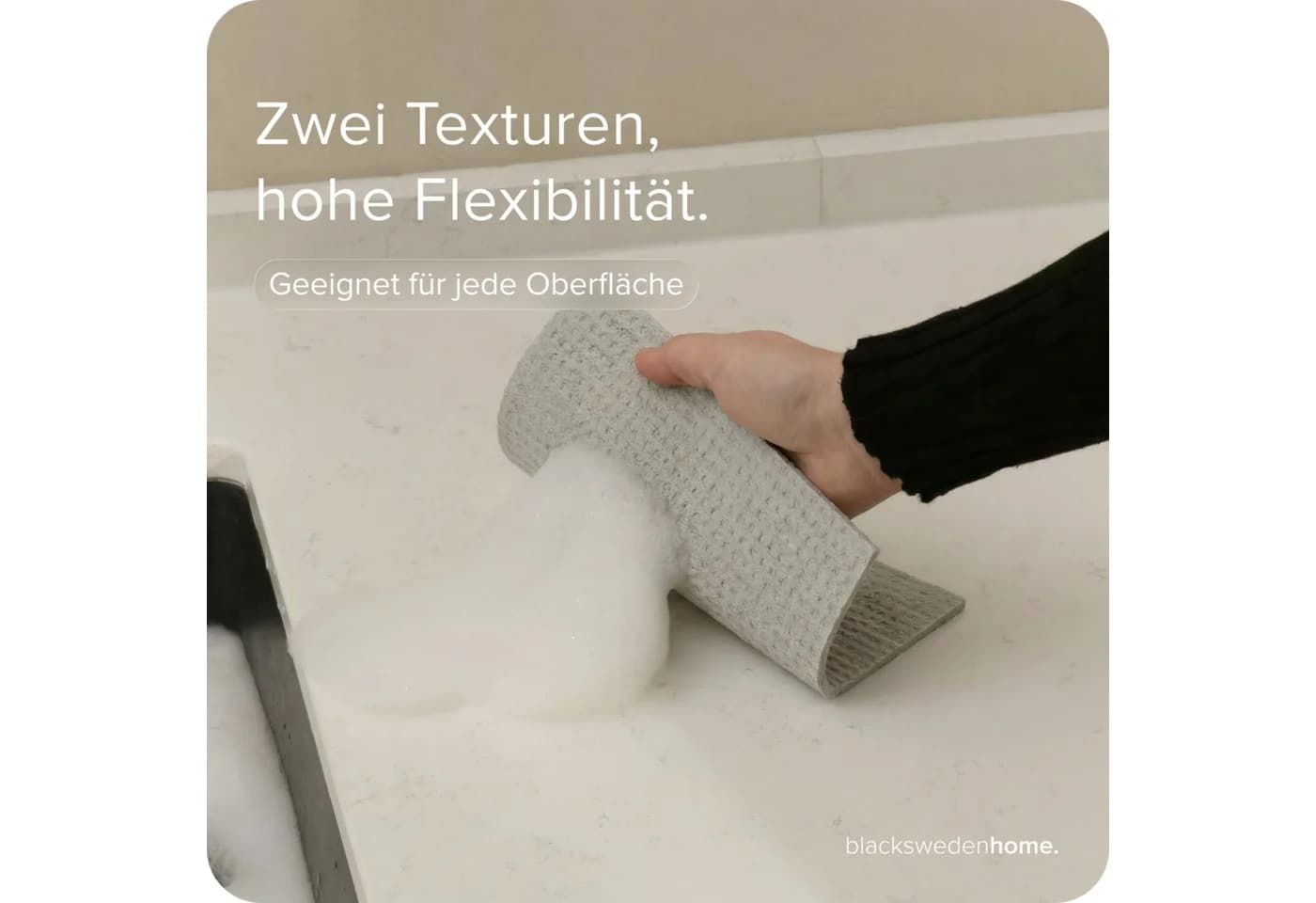 Black Sweden Home Spültuch 10er Pack Schwarz Nachhaltig - Bild 3