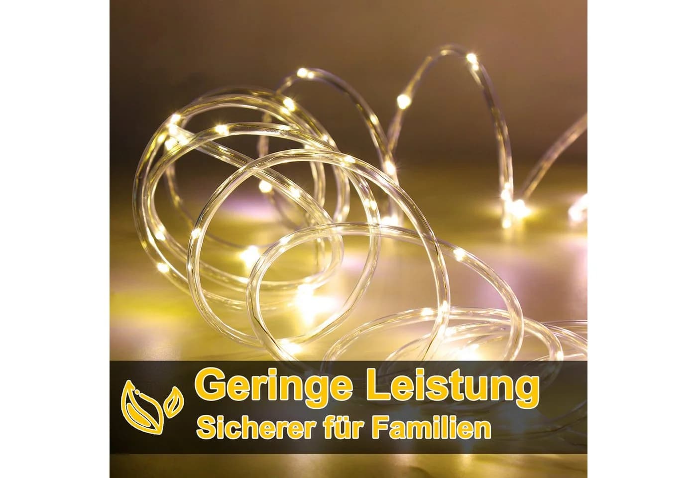 Clanmacy LED Lichterschlauch Bunt mit 8 Modi & Timer - Bild 5