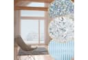 Clanmacy Blickdichte Fensterfolie Selbsthaftend mit Blumenmuster UV-Schutz Bild 2