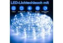Clanmacy Lichterschlauch LED Lichtschlauch Blau Außen Lichterkette Party Garten Balkon 10-50m, Wasserdicht Bild 1