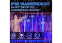 Clanmacy Lichterschlauch LED Lichtschlauch Blau Außen Lichterkette Party Garten Balkon 10-50m, Wasserdicht Bild 5