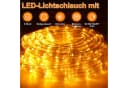 Clanmacy Lichterschlauch LED Gelb Außen Lichterkette 10-50m Wasserdicht Bild 1