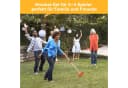 Clanmacy Krocket Spiel Croquet Set für 4 Spieler Outdoor Gartenspiel aus Holz Bild 4