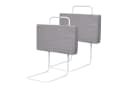 Clanmacy Bettschutzgitter Grau Verstellbar 2x50cm Bild 2
