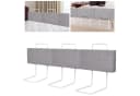 Clanmacy Bettschutzgitter Grau Verstellbar 2x50cm Bild 4