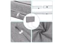 Clanmacy Bettschutzgitter Grau Verstellbar 2x50cm Bild 5