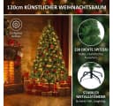 LEADZM Künstlicher Weihnachtsbaum 120cm PVC Grün mit Metallständer Bild 3