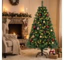 LEADZM Künstlicher Weihnachtsbaum 120cm PVC Grün mit Metallständer Bild 5