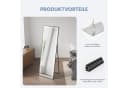 AQUALAVOS Standspiegel mit LED-Beleuchtung Schwarz Bild 4