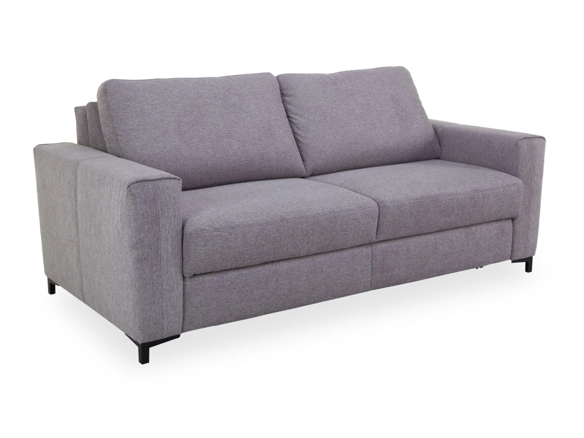 Schlafsofa Rolf Weber HOLLE Stoff Balu Schwarz Metall