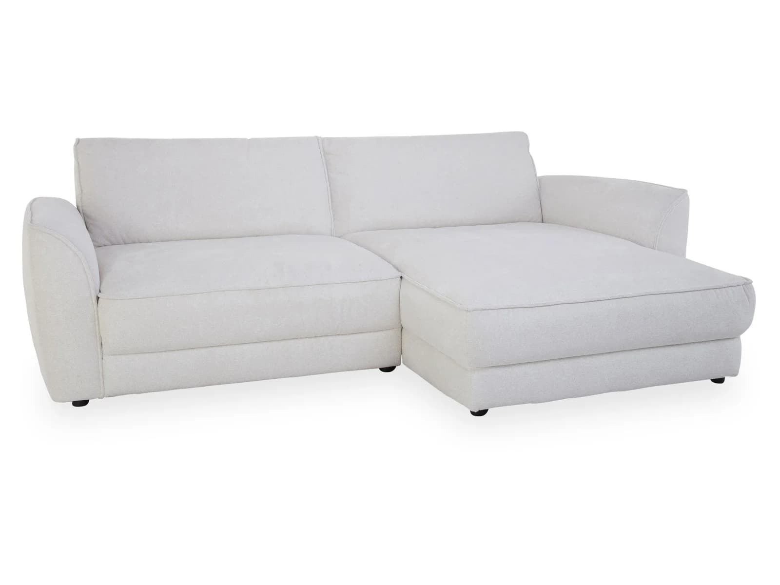 SYSTEMPOLSTER Polsterecke ZAARA Beige Stoff Cyber