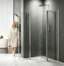 BOROMAL Eckdusche Duschkabine mit Nano-Beschichtung und Sicherheitsglas Bild 1