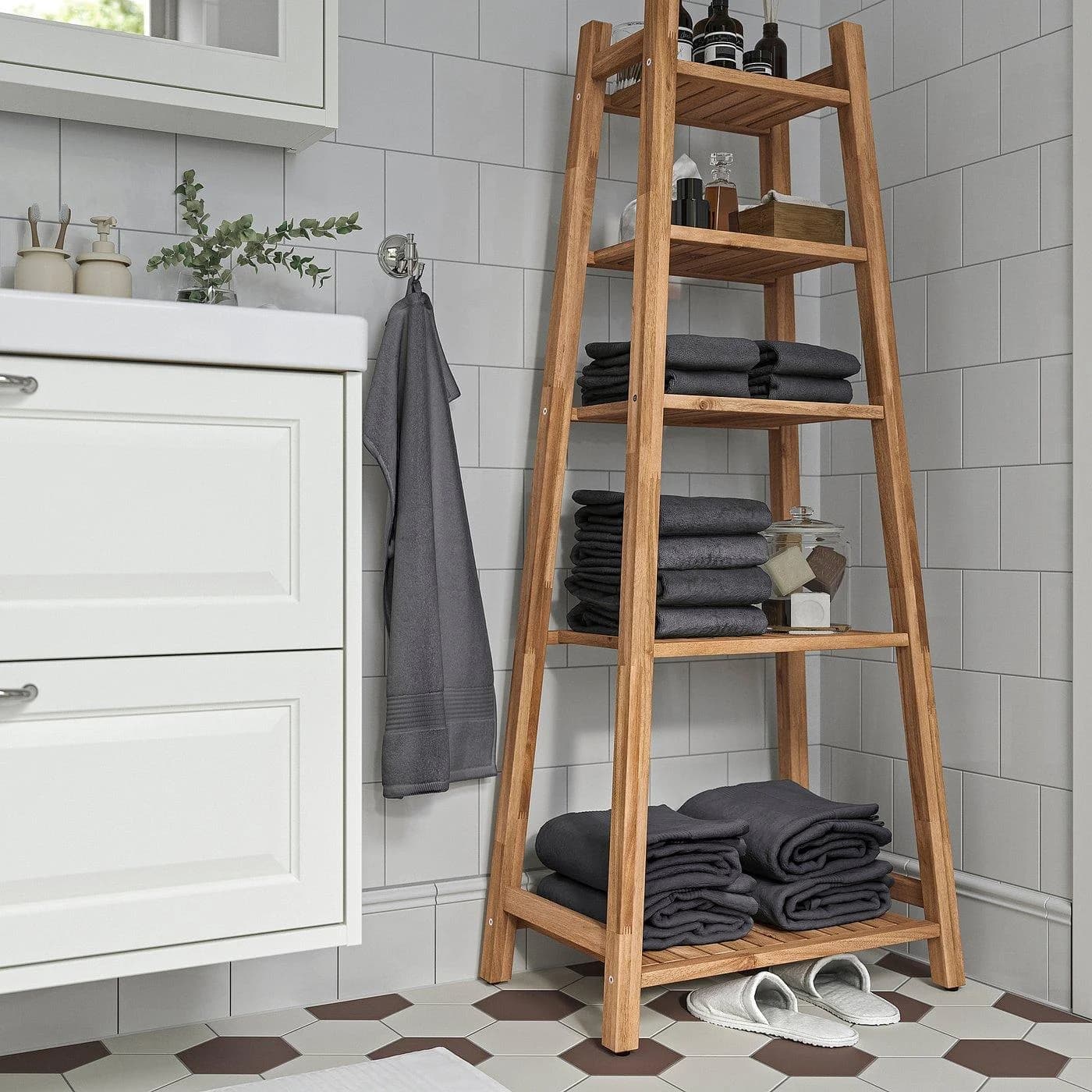 IKEA STOREDAMM Regal Akazie Badregal