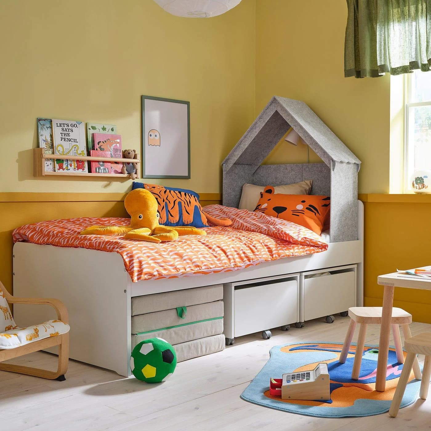 IKEA SLÄKT Bettzubehör Hausform Grau
