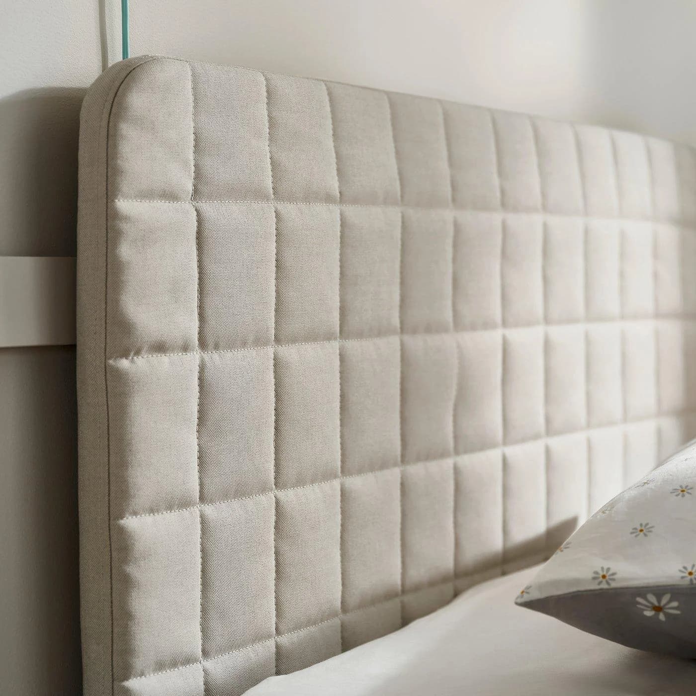 IKEA SLÄKT Kopfteil mit Bezug Beige