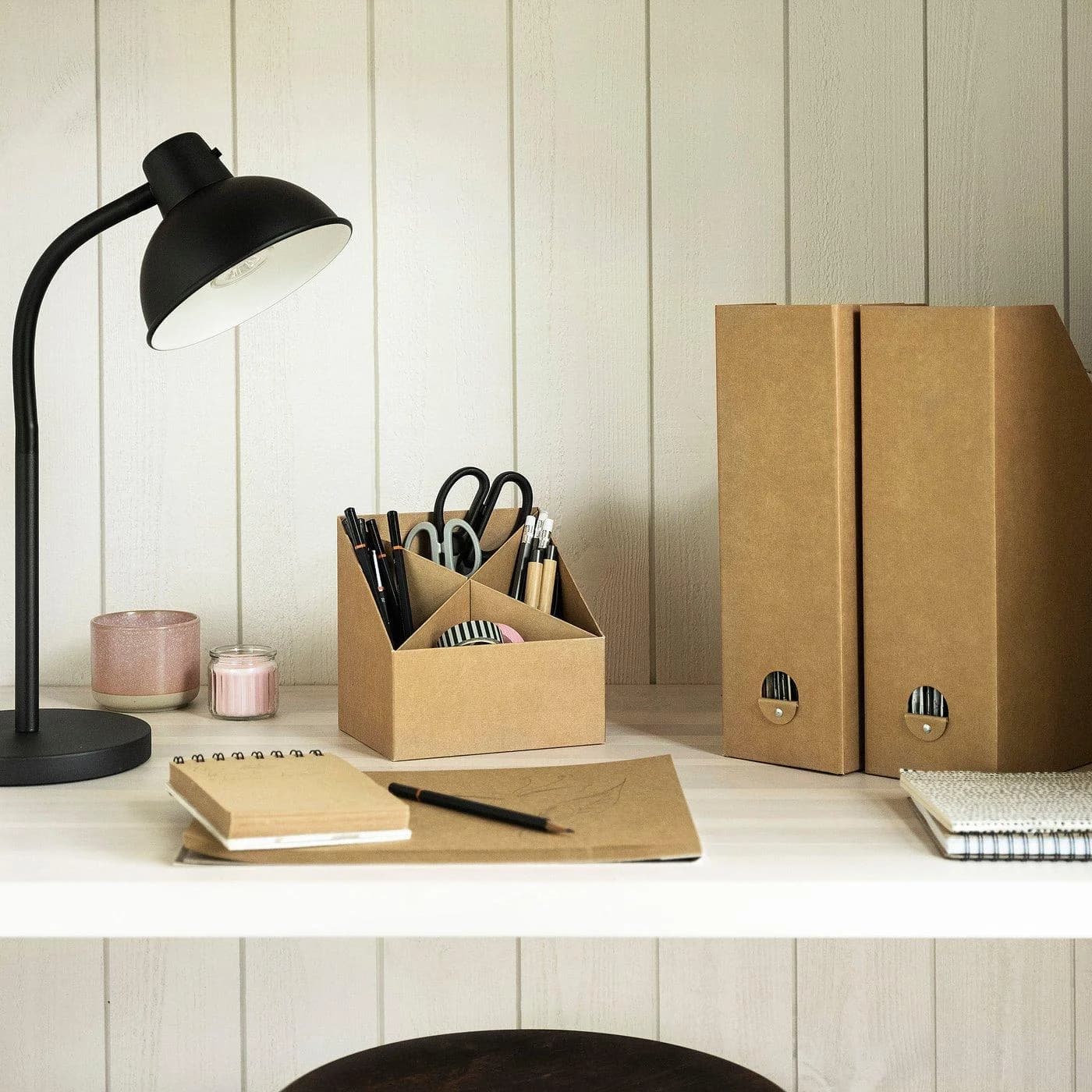 IKEA GÄRDESGÅRD Schreibutensilienfach 4 Fächer Naturfarben