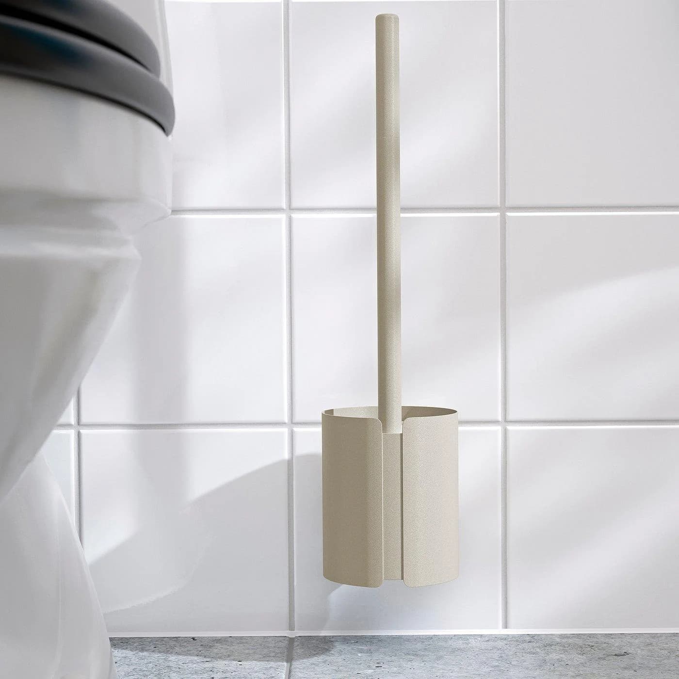 IKEA FLORSJÖN WC-Bürste Wandmontage Beige