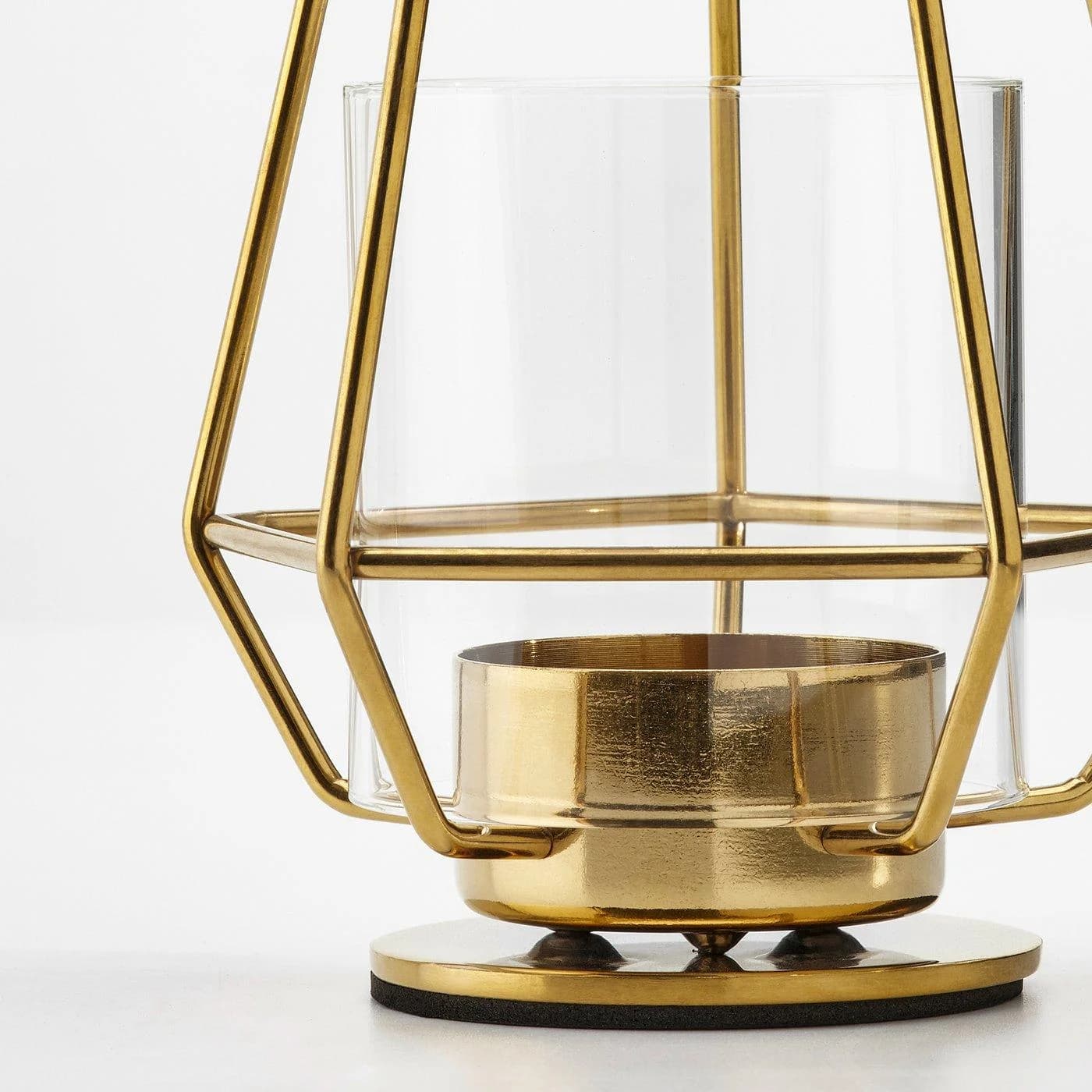 IKEA PÄRLBAND Teelichthalter Goldfarben