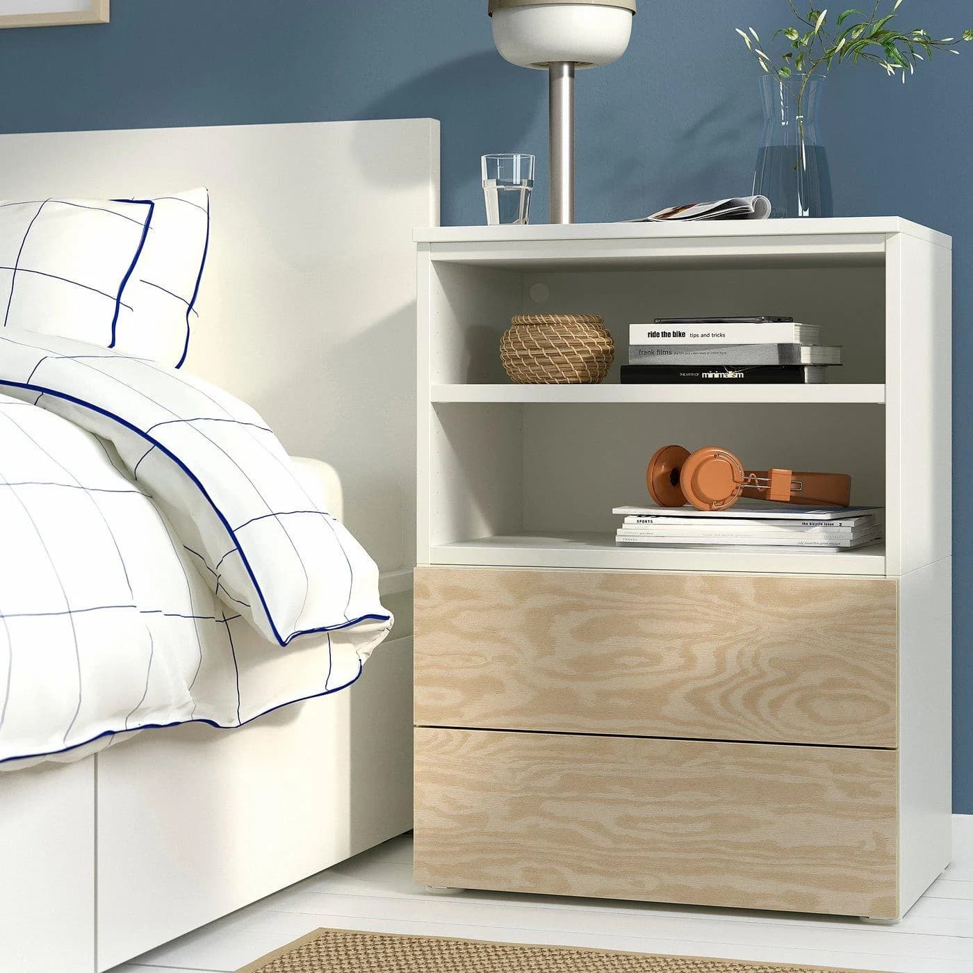 IKEA PLATSA Ablagetisch Weiß Kiefernachbildung