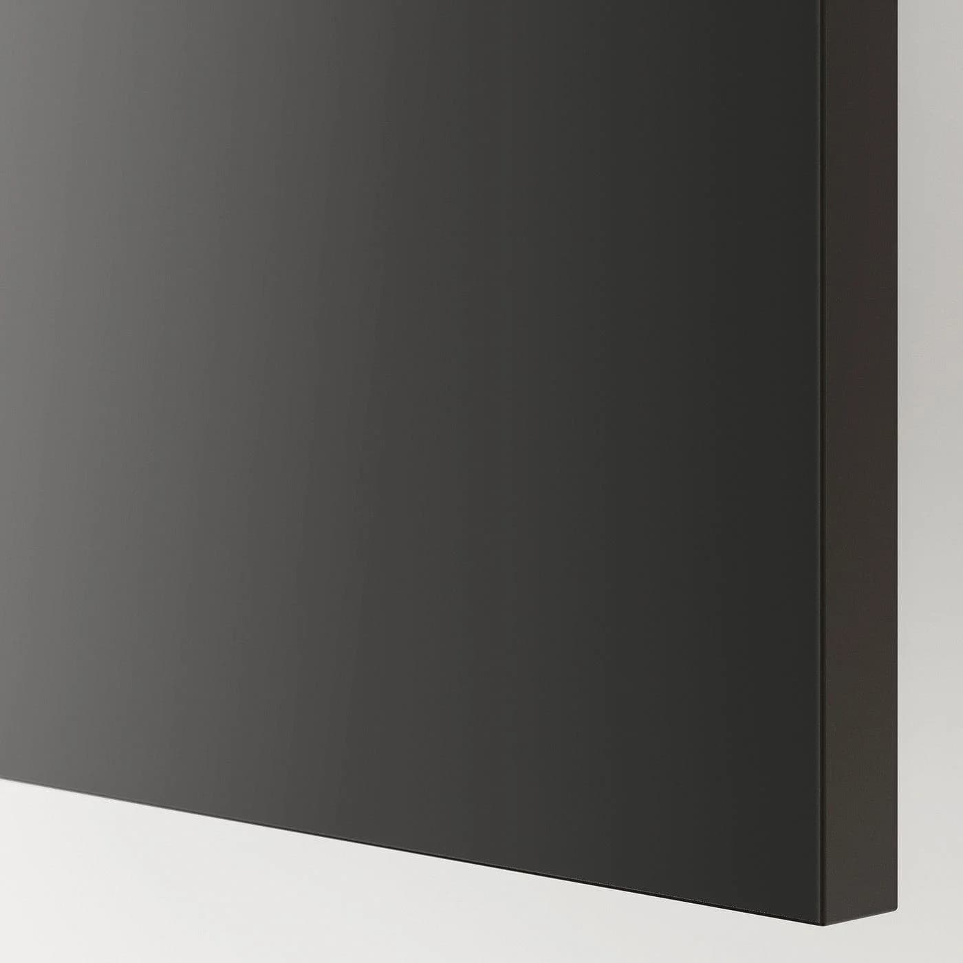 IKEA METOD Hochschrank für Kühl-/Gefrierschrank NICKEBO Schwarzgrau