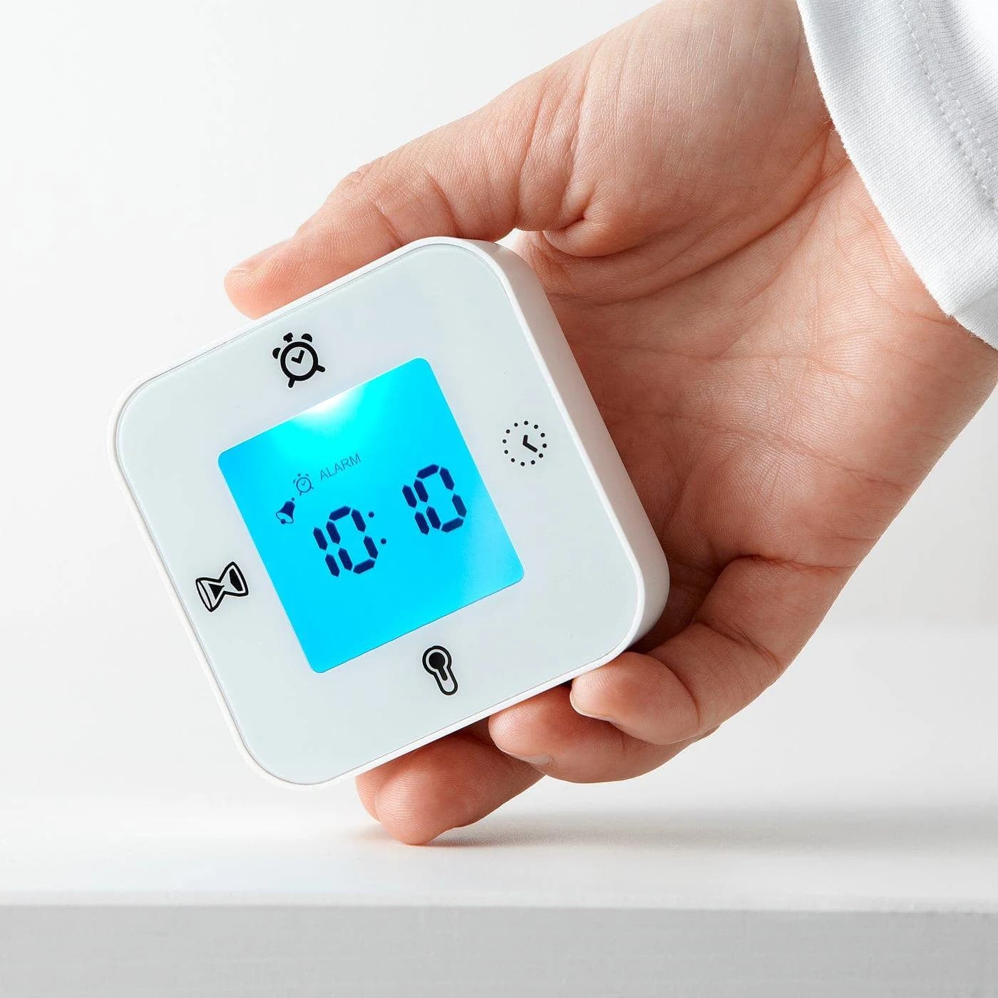 IKEA KLOCKIS Wecker Thermometer Timer Weiß