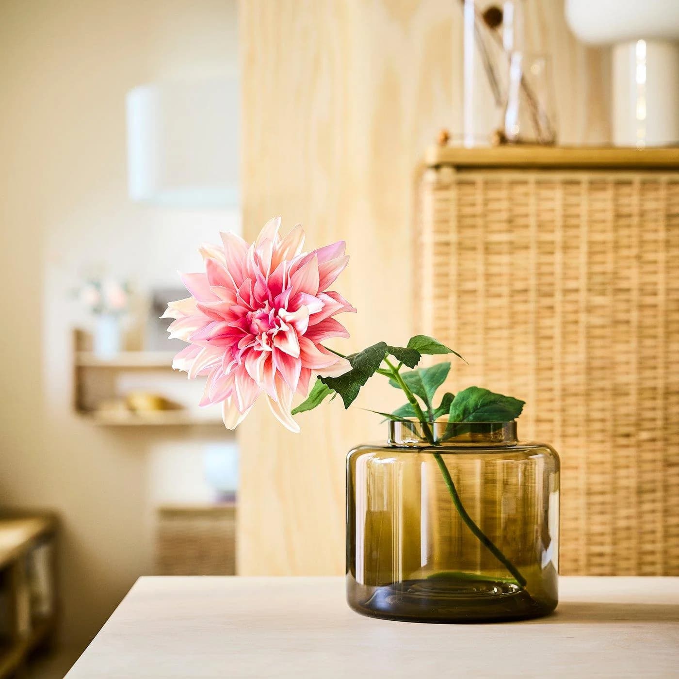 IKEA SMYCKA Kunstblume Rosa Dahlie