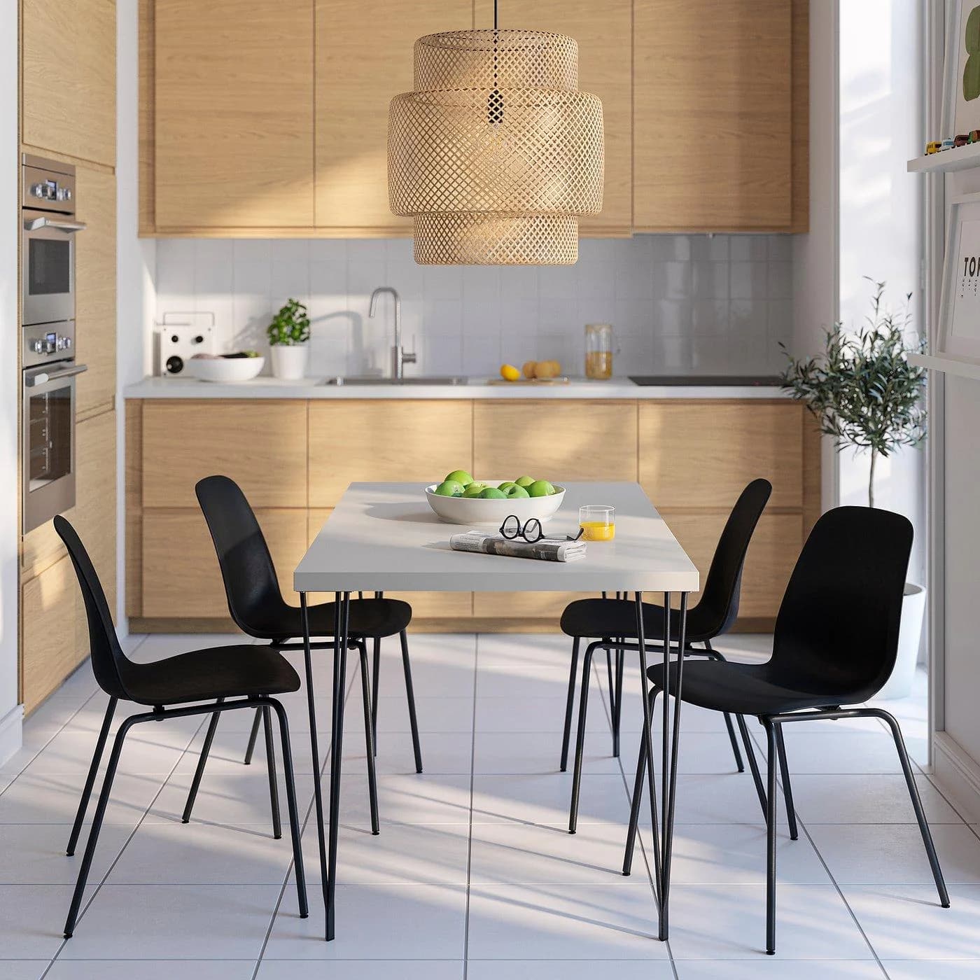 IKEA SKÅLSTA Tischbein Schwarzgrau Modern