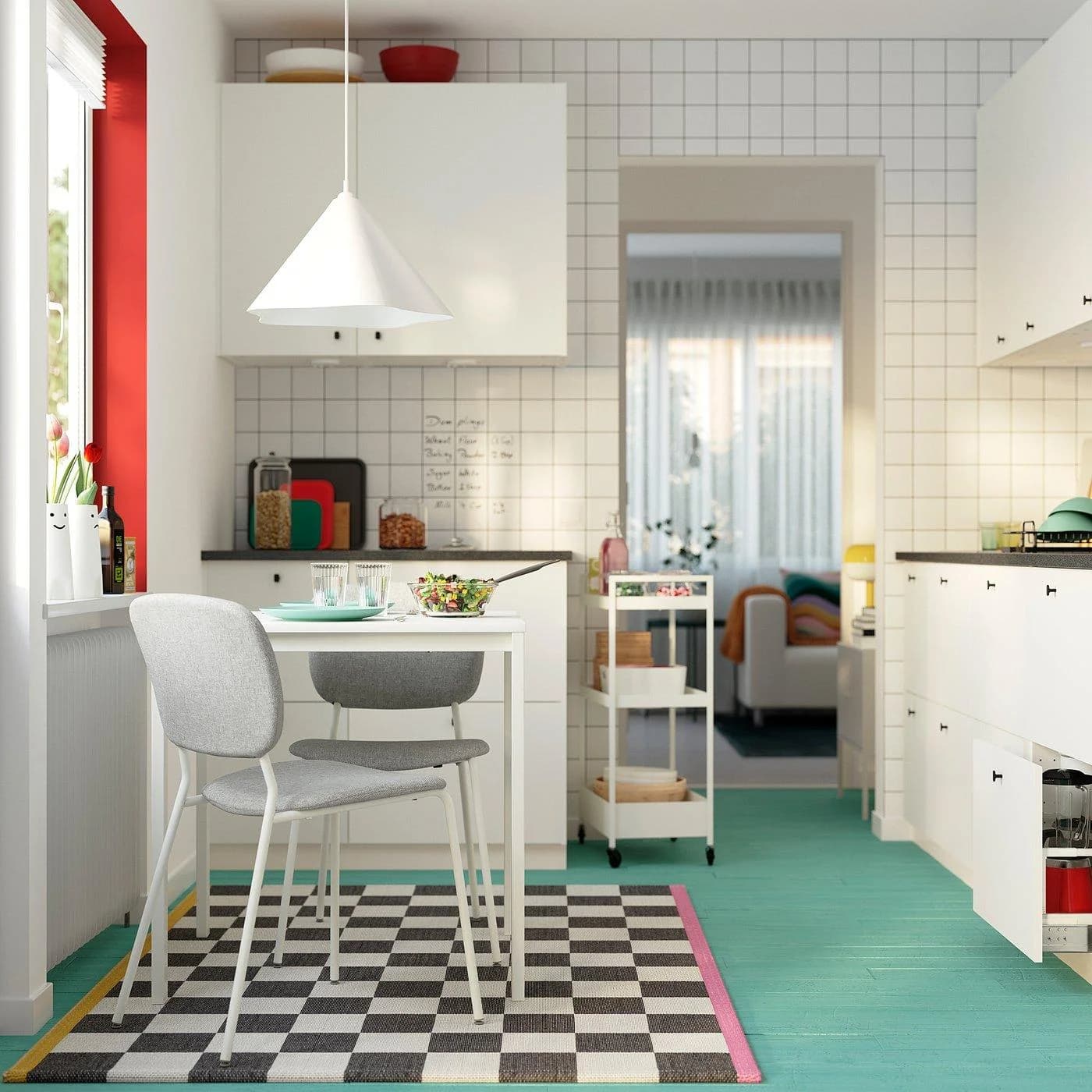 IKEA VIHALS Tisch Weiß Minimalistisch