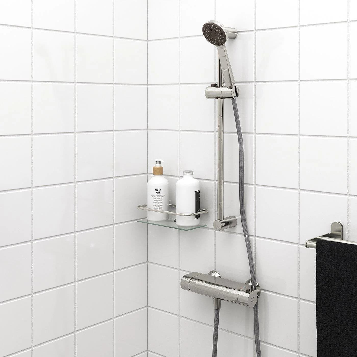 IKEA VALLAMOSSE Stange mit Handdusche verchromt