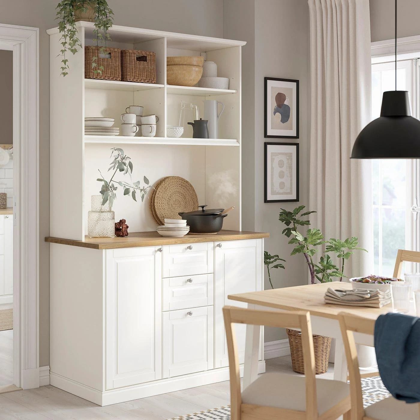 IKEA ÖNNERUP Kochnische Weiß Traditionell