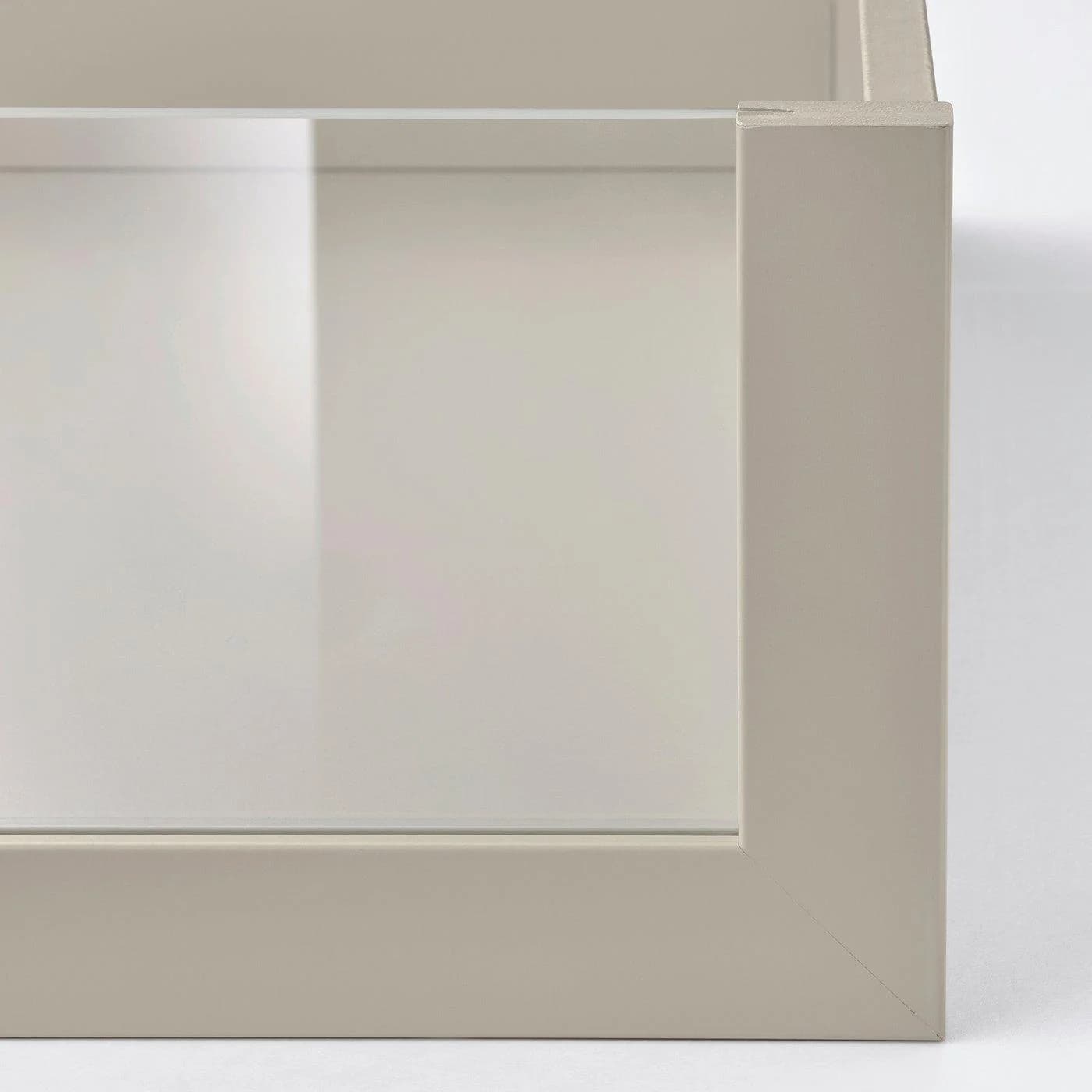 IKEA KOMPLEMENT Schublade mit Glasfront Graubeige