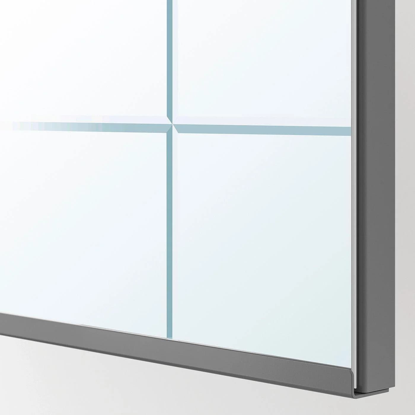 IKEA KAMMARTORP Spiegeltür Grau mit Soft-Close Scharnieren