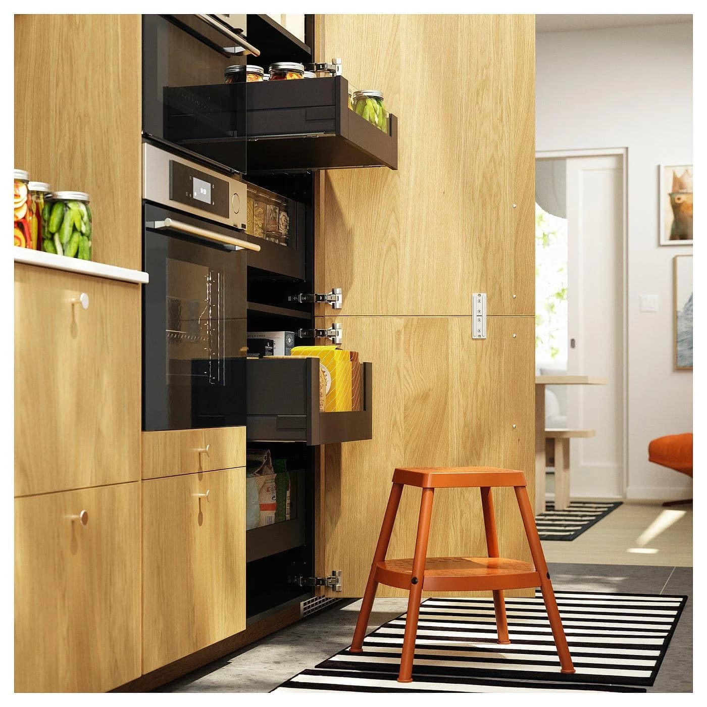 IKEA HADDARP Tritthocker Orange