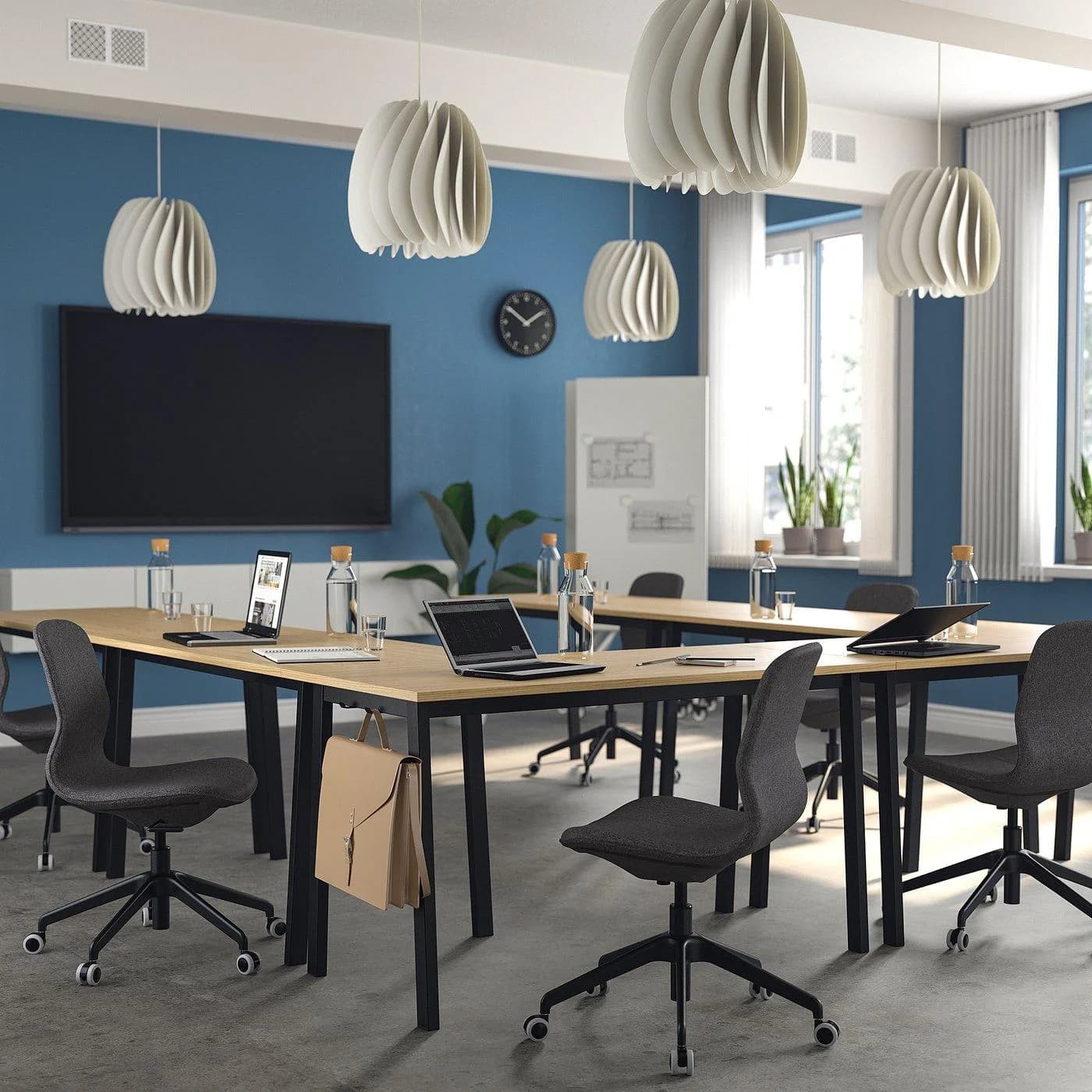 IKEA MITTZON Konferenztisch Schwarz