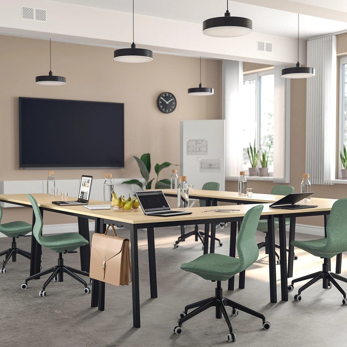 IKEA MITTZON Konferenztisch Schwarz