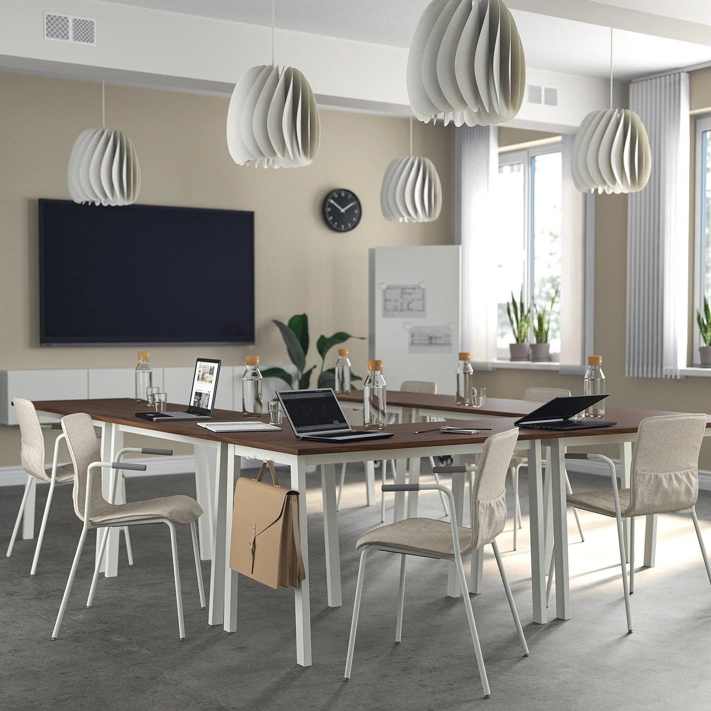 IKEA MITTZON Konferenztisch Weiß Modern