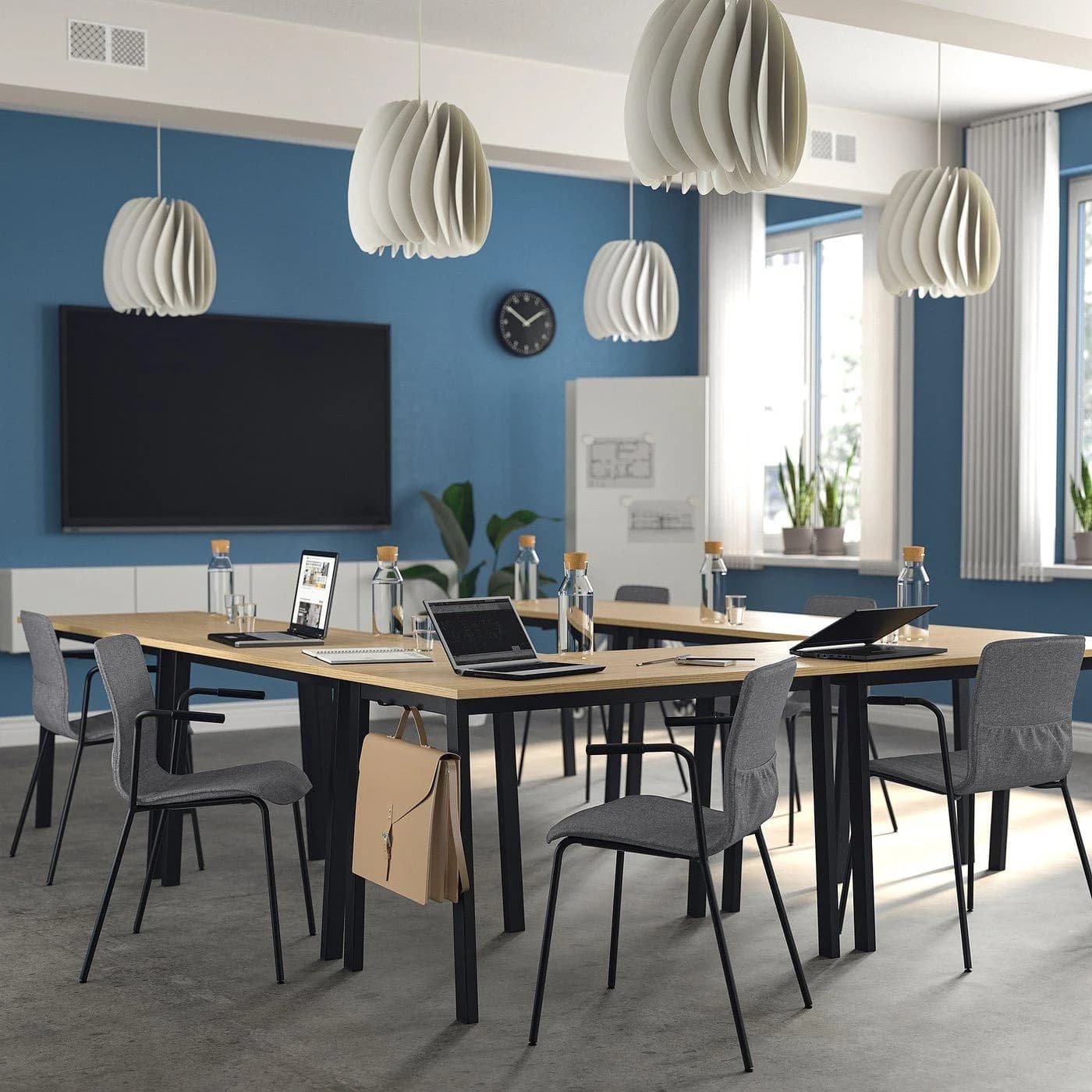 IKEA MITTZON Konferenztisch Schwarz