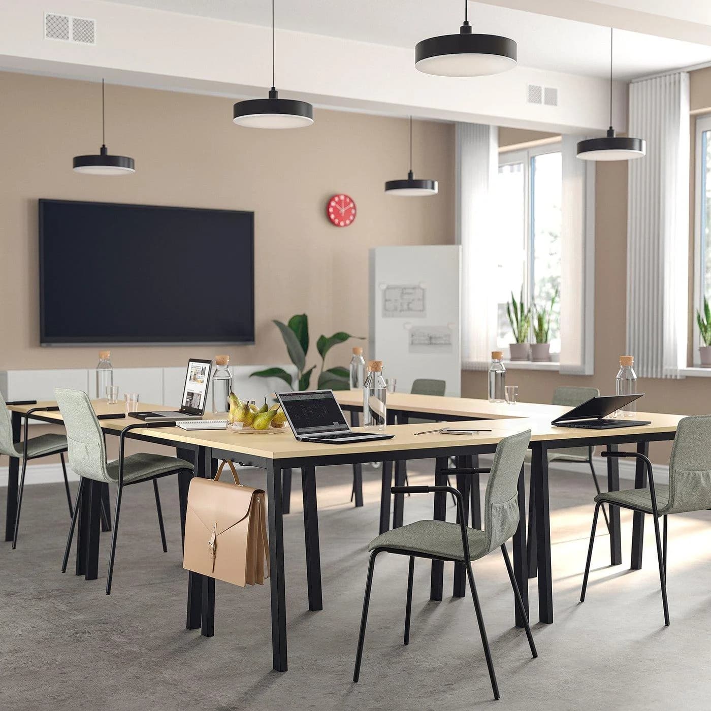 IKEA MITTZON Konferenztisch Schwarz