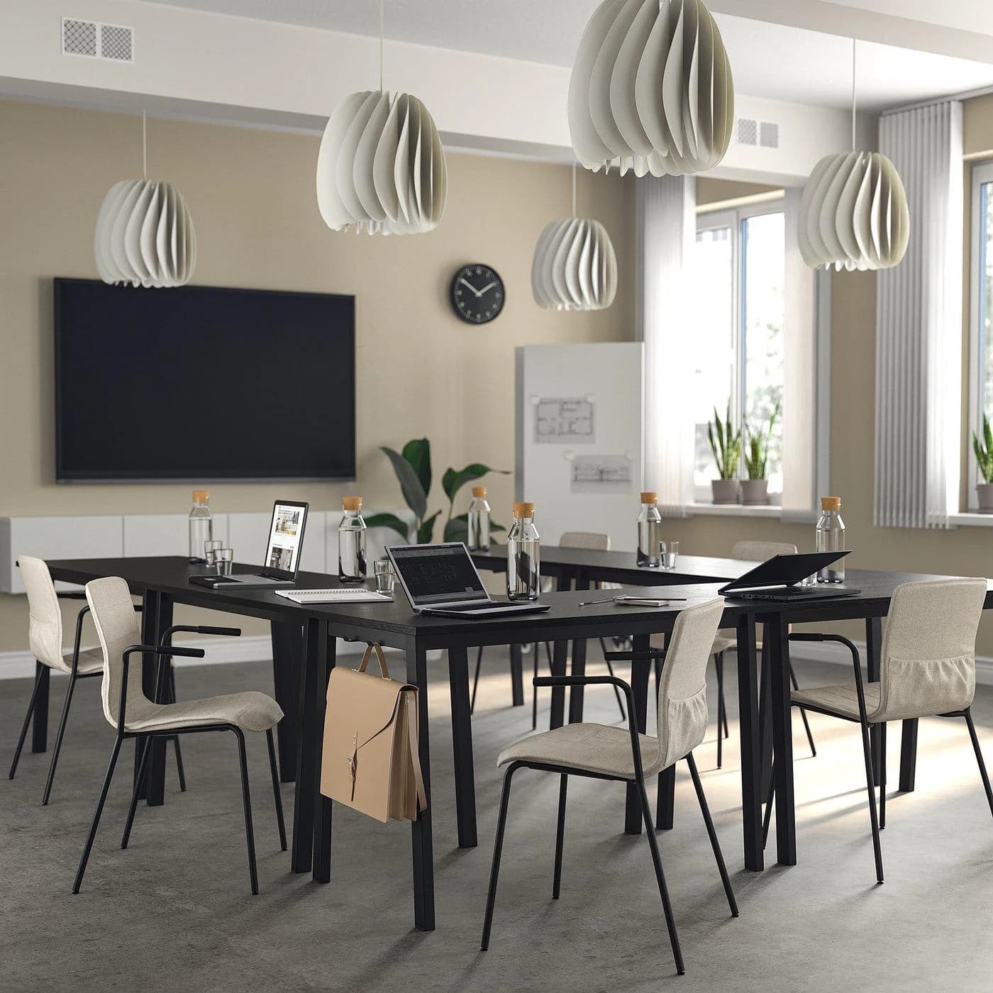 IKEA MITTZON Konferenztisch Schwarz