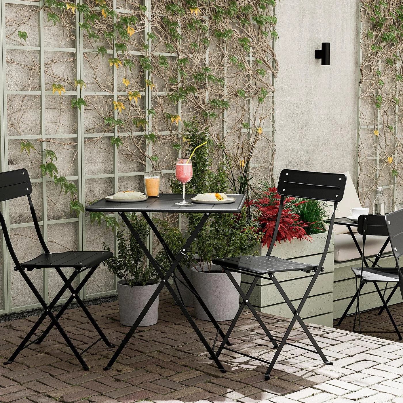 IKEA SUNDSÖ Klappstuhl Anthrazit