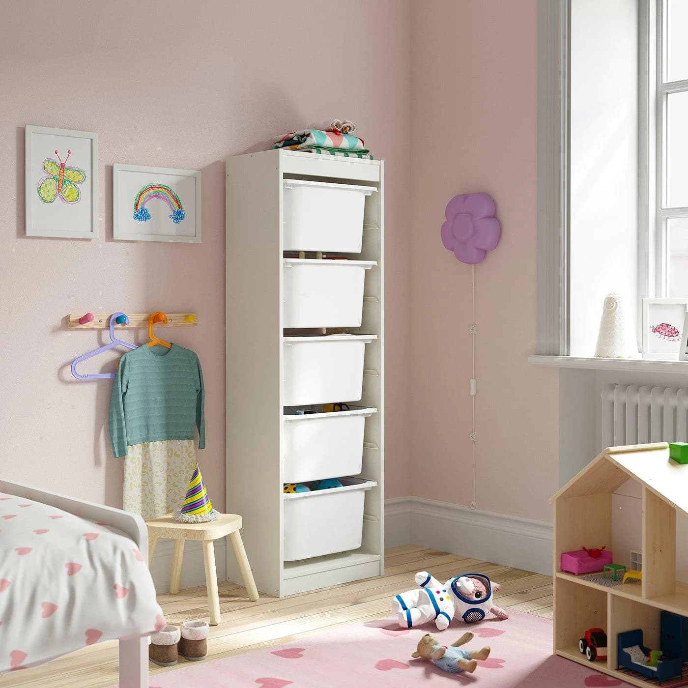 IKEA TROFAST Aufbewahrung mit Boxen Weiß