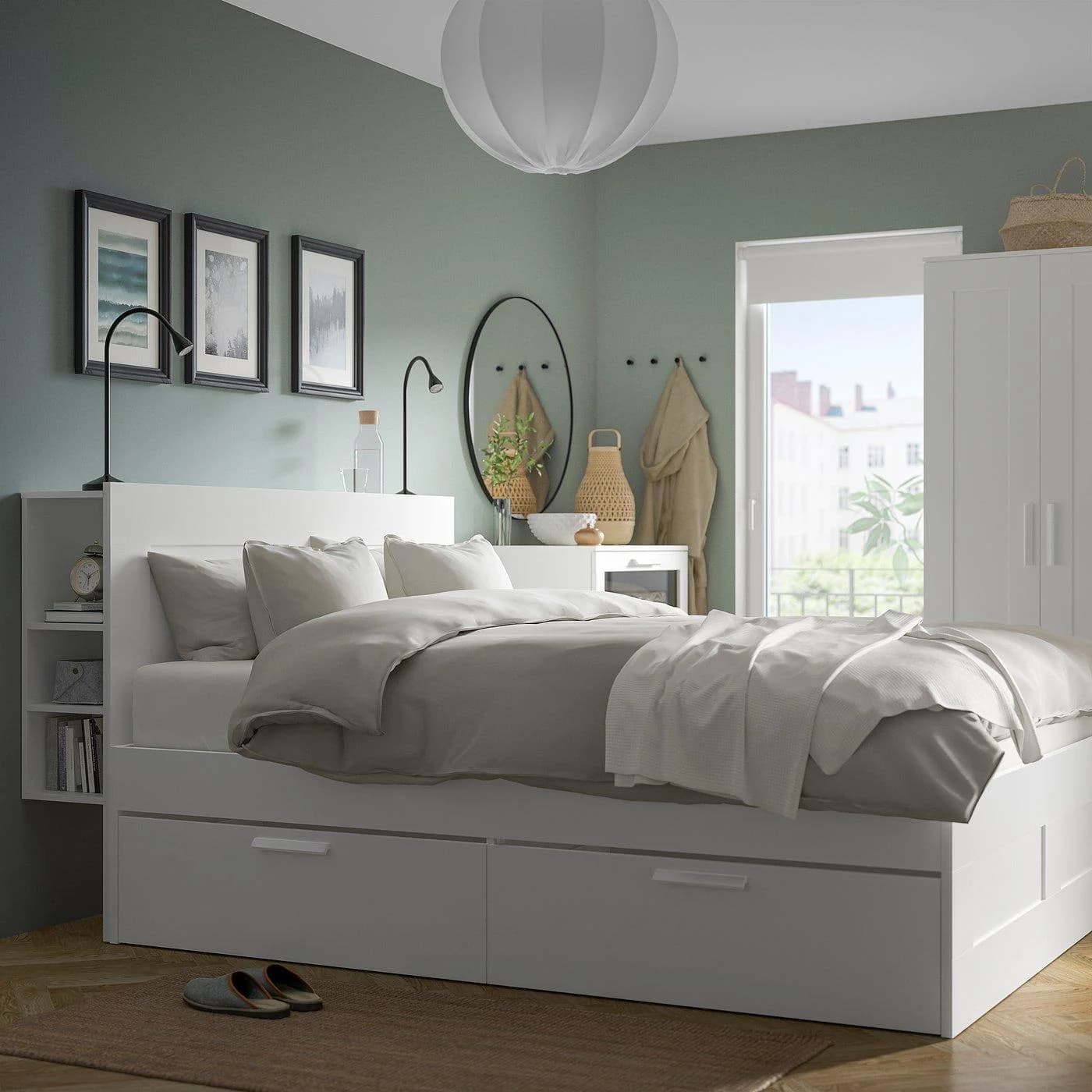 IKEA BRIMNES Schlafzimmermöbel 3er-Set Weiß