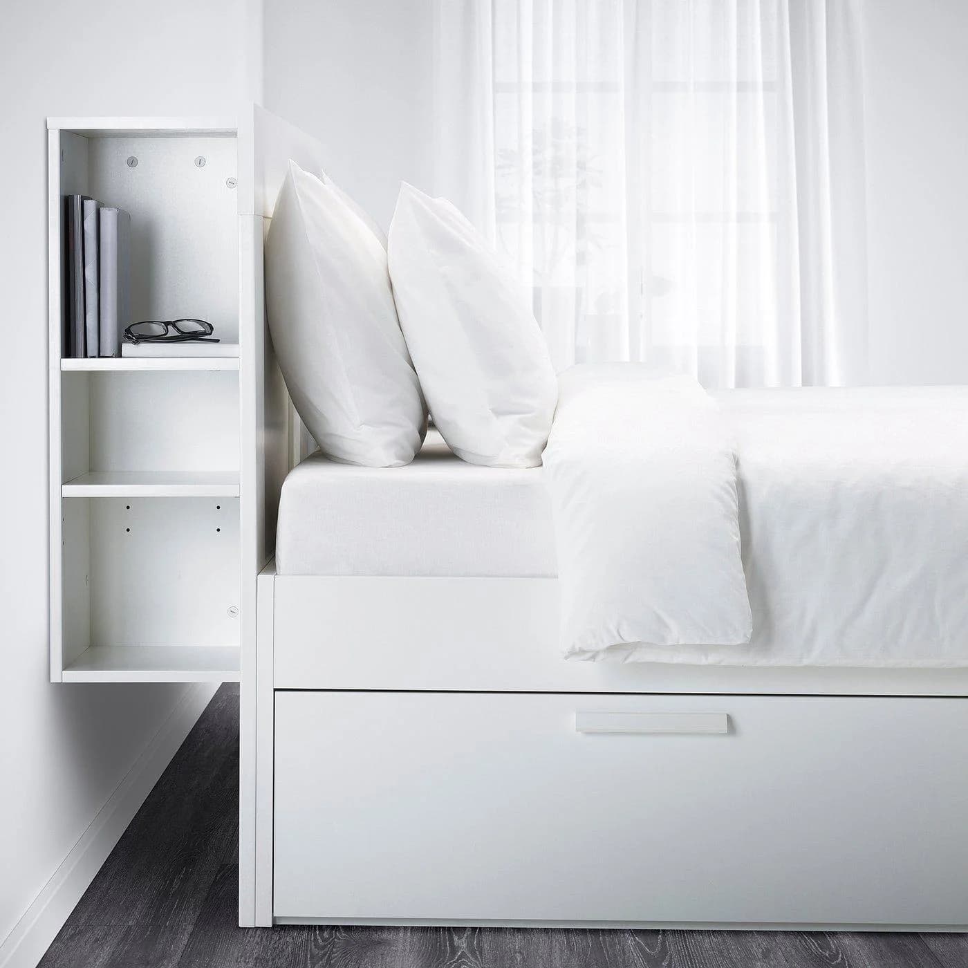 IKEA BRIMNES Schlafzimmermöbel 2er-Set Weiß mit Schubladen